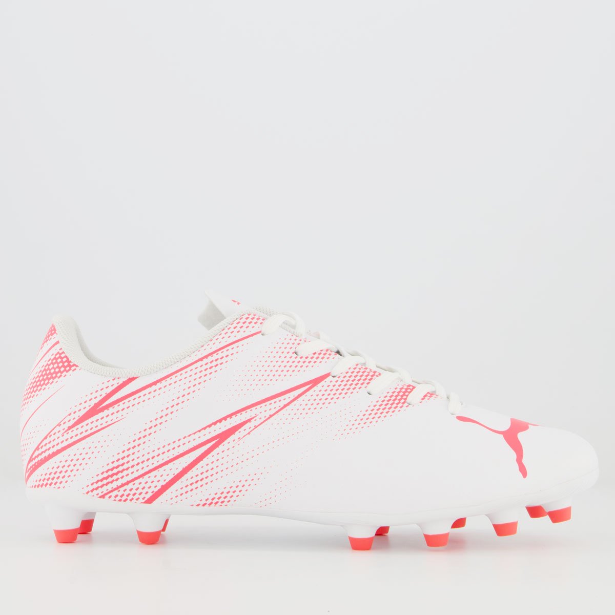 Chuteira Puma Attacanto FG/AG BDP Campo Branca Branco 1