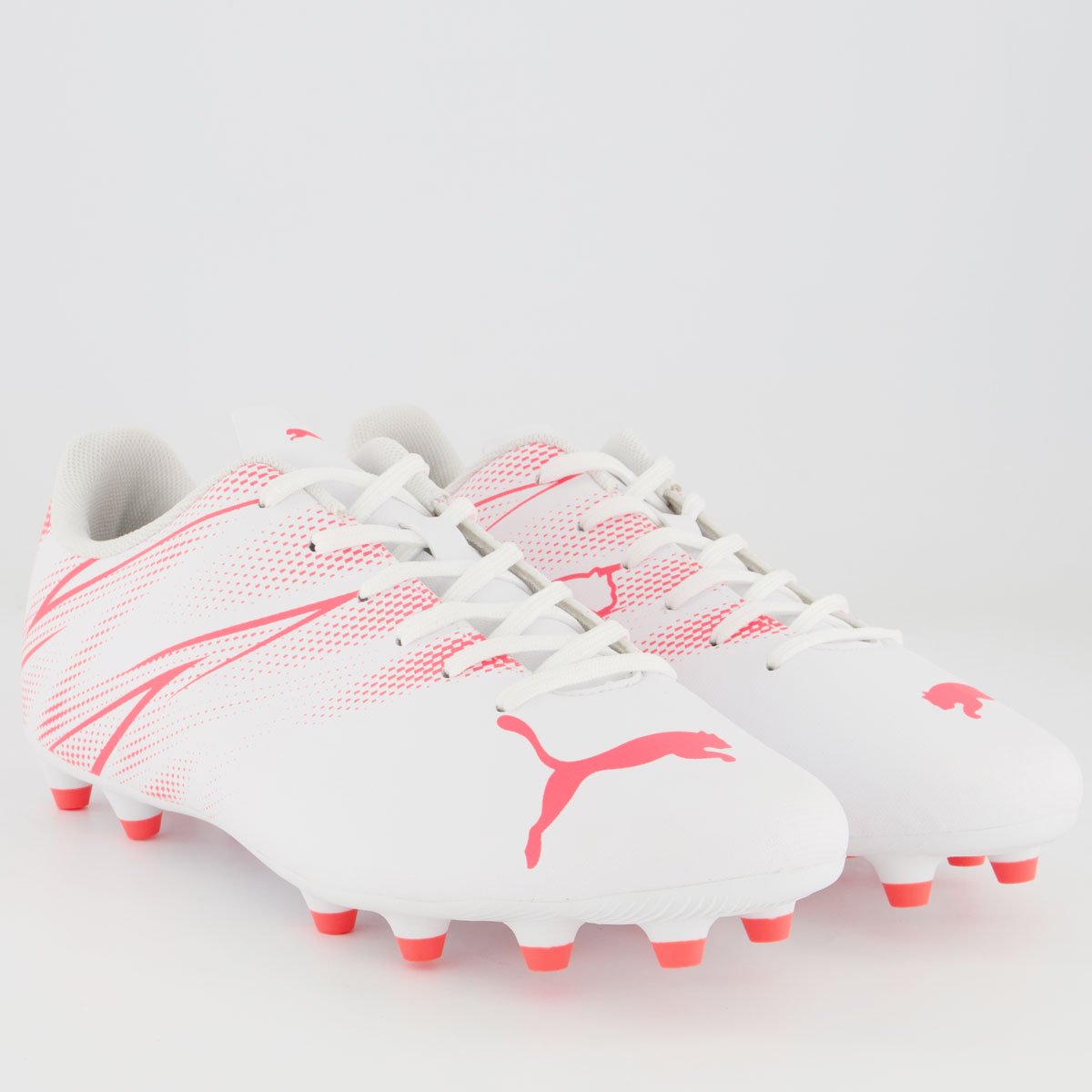 Chuteira Puma Attacanto FG/AG BDP Campo Branca Branco 2
