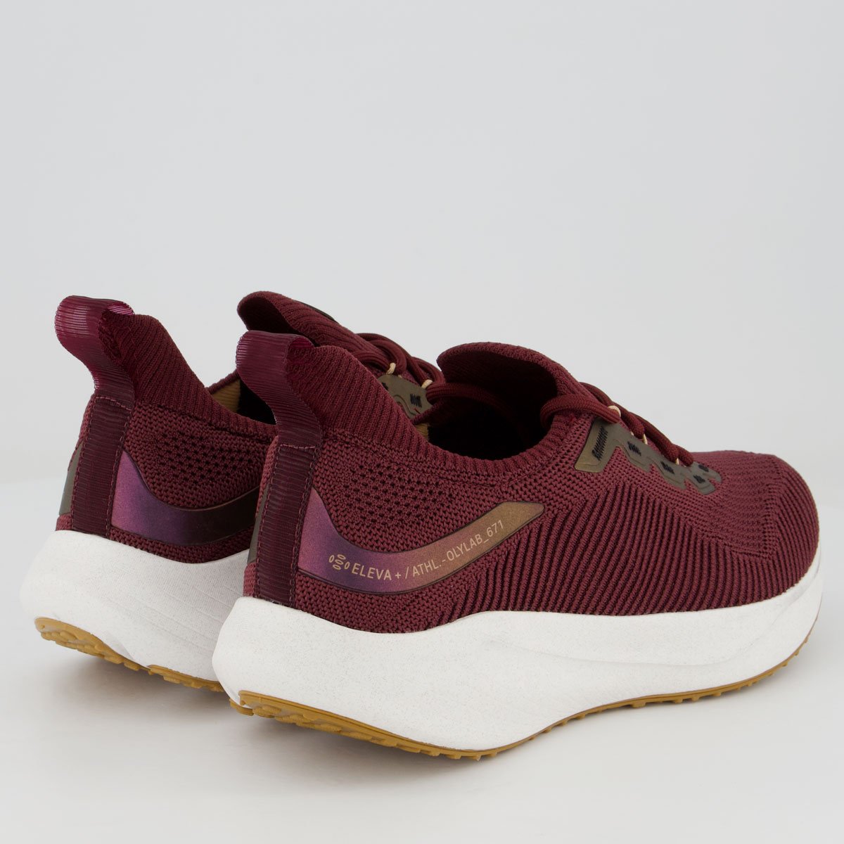 Tênis Olympikus Adrena Feminino Bordô e Branco 3