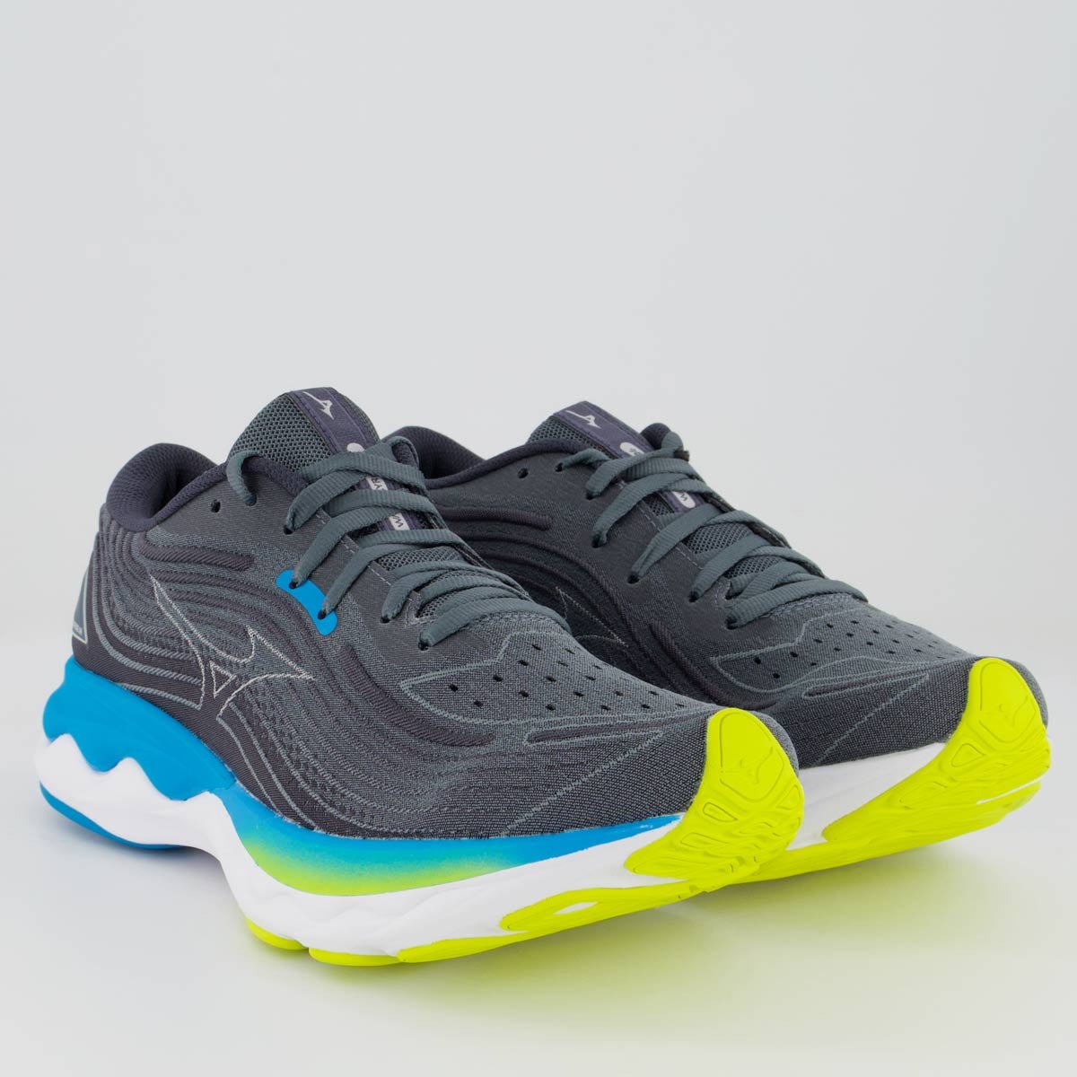 Tênis Mizuno Wave Skyrise 4 Masculino Cinza 2