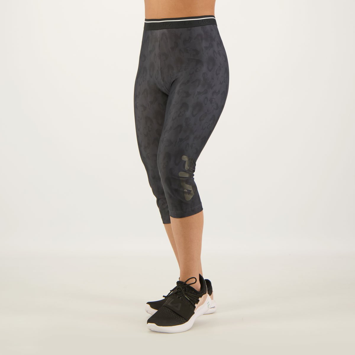 Calça Fila Legging Elastic Feminina Preto Preto