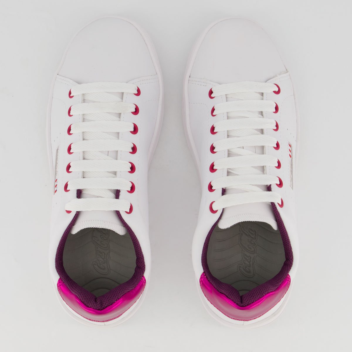 Tênis Coca Cola March Maverick Feminino Branco e Pink Branco/Rosa 4
