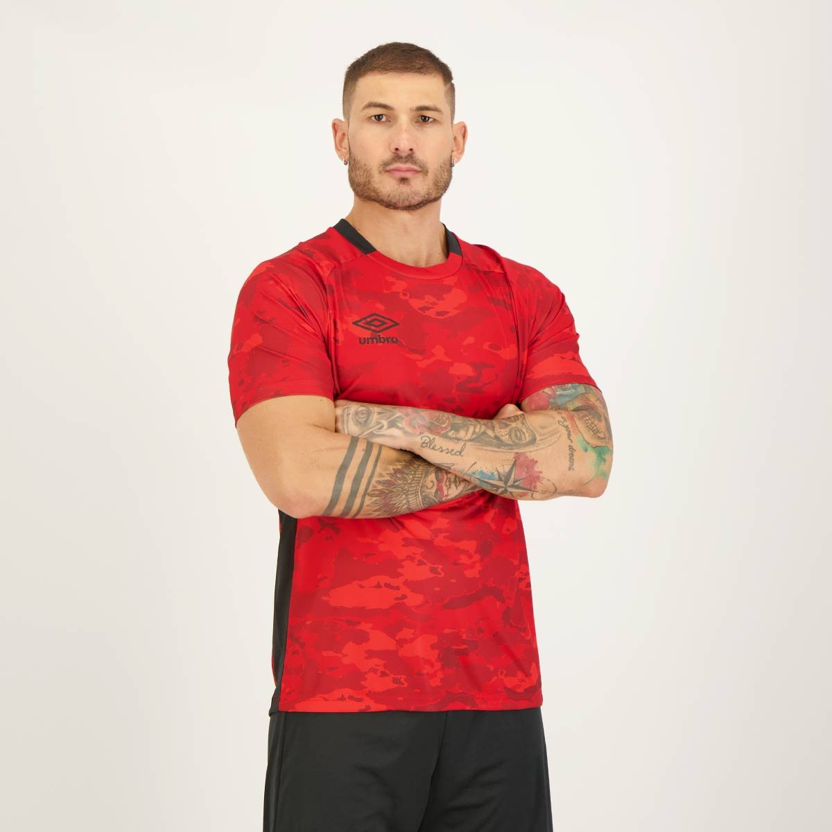 Camisa Umbro Camuflagem Vermelha Vermelho 5