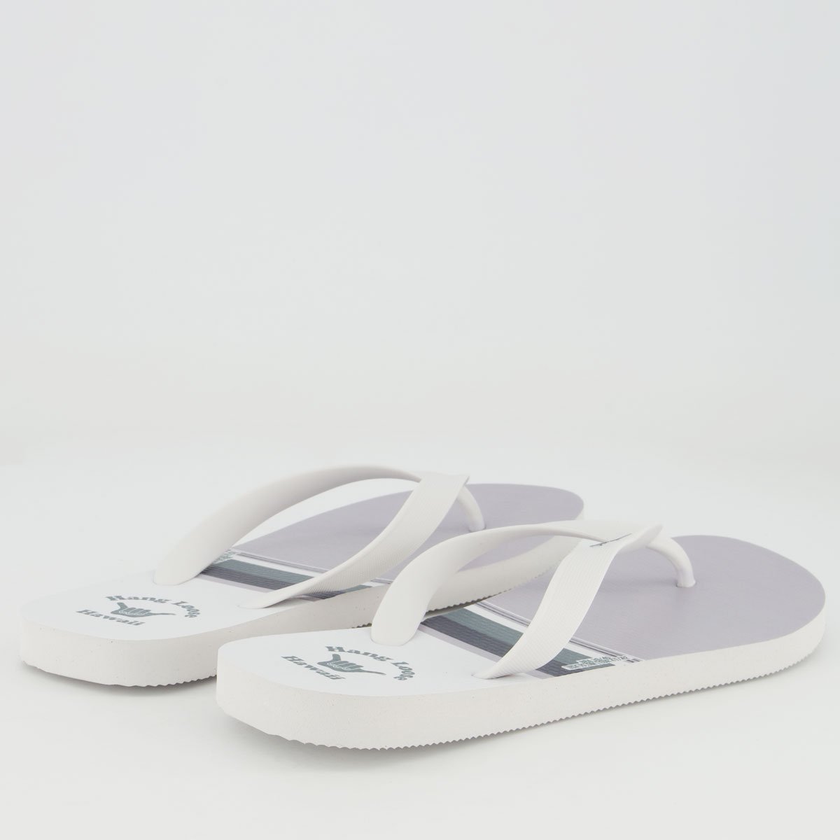 Chinelo Hang loose Stripe Hawaii Branco Branco 4