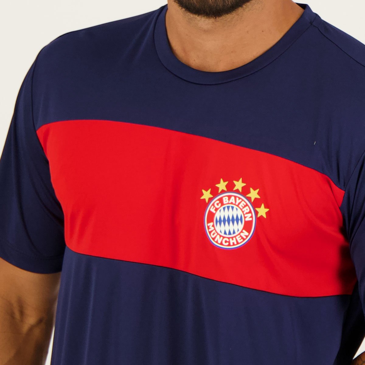 Camisa Bayern Marinho e Vermelha Multicores 4