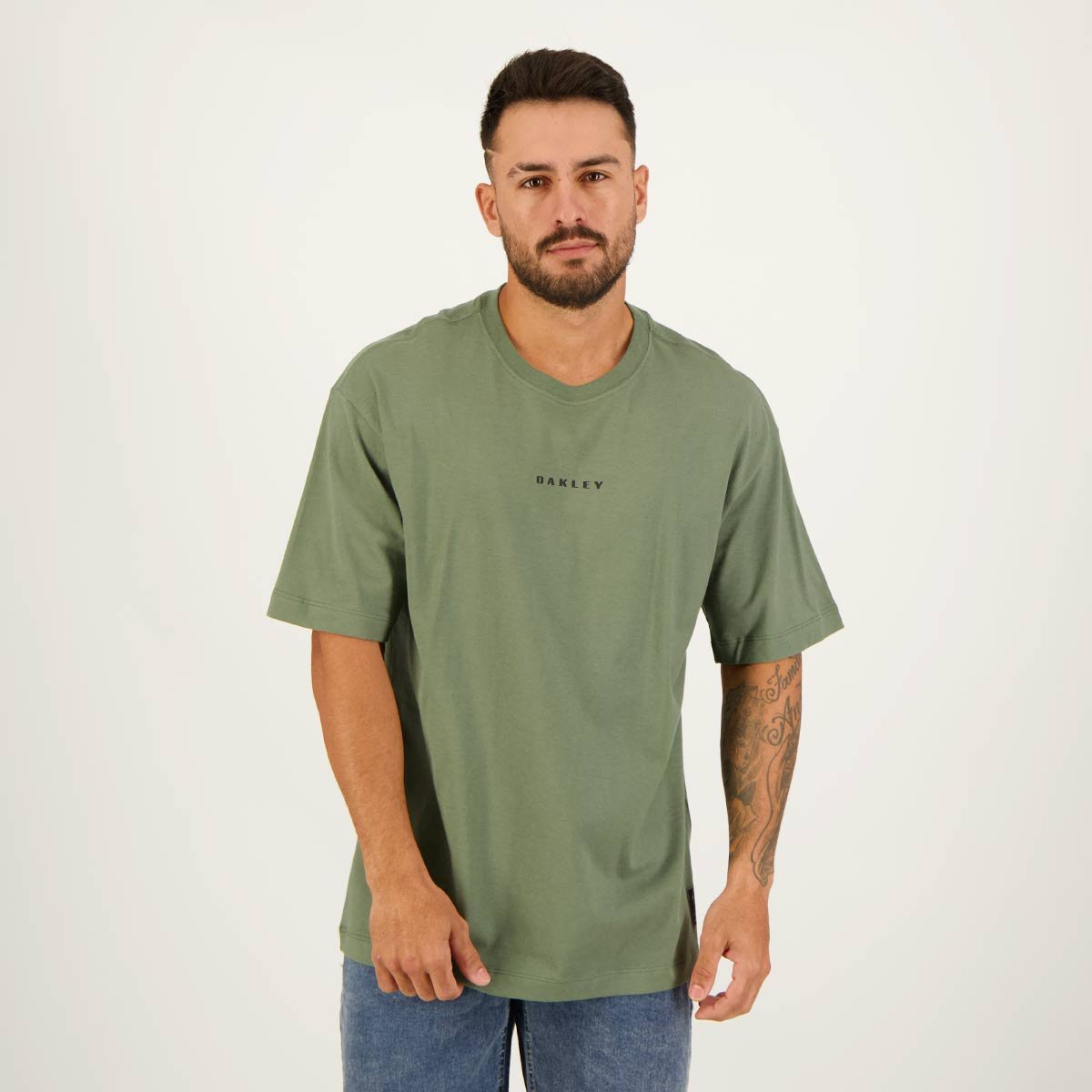 Camiseta Oakley Caveira - Verde