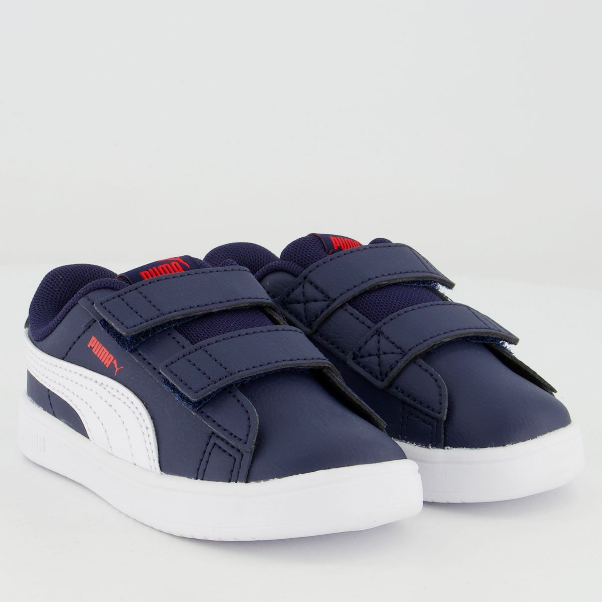 Tênis Puma Rickie Classic V Infantil Marinho e Branco Azul 2