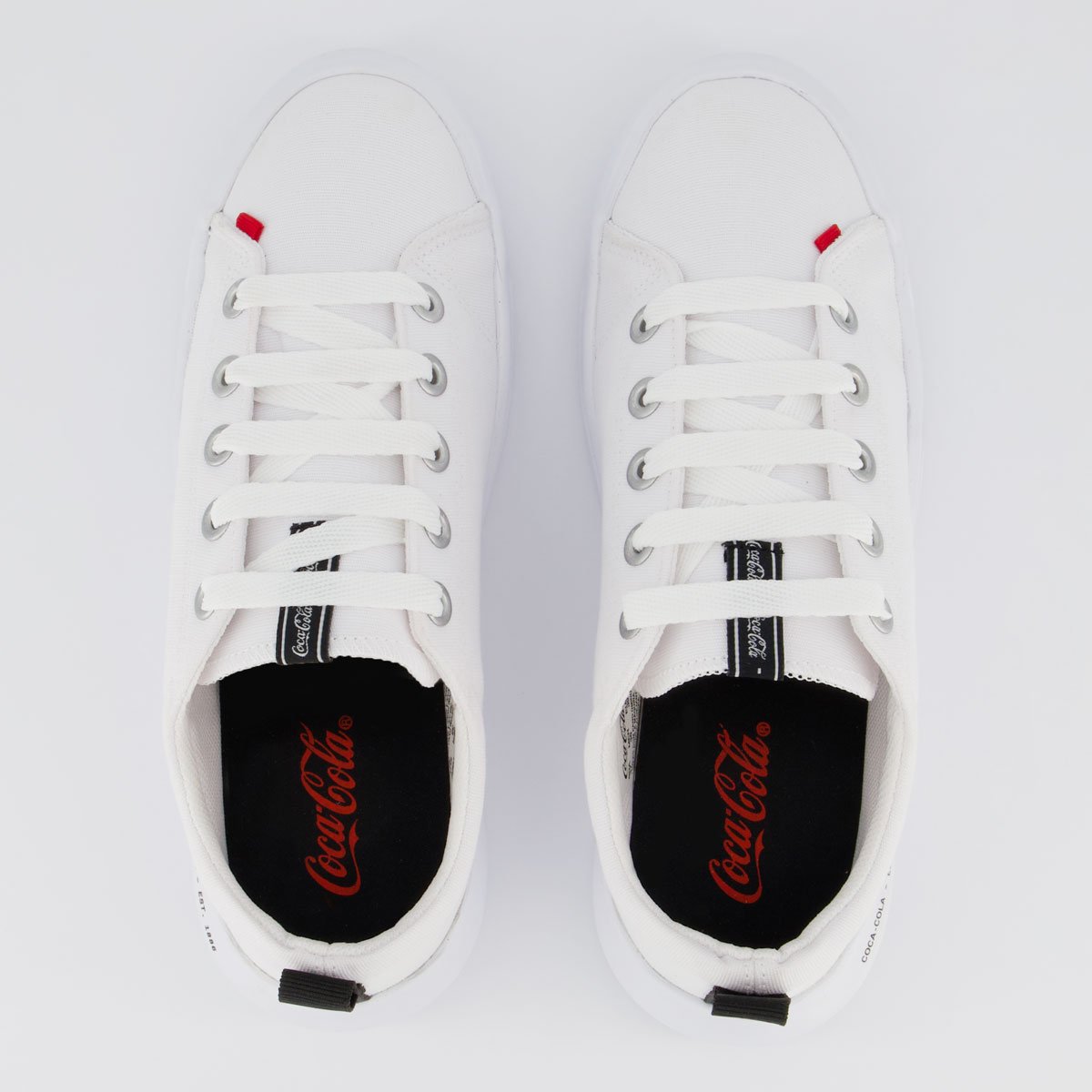 Tênis Coca Cola Soho Daytona Feminino Branco Branco 4