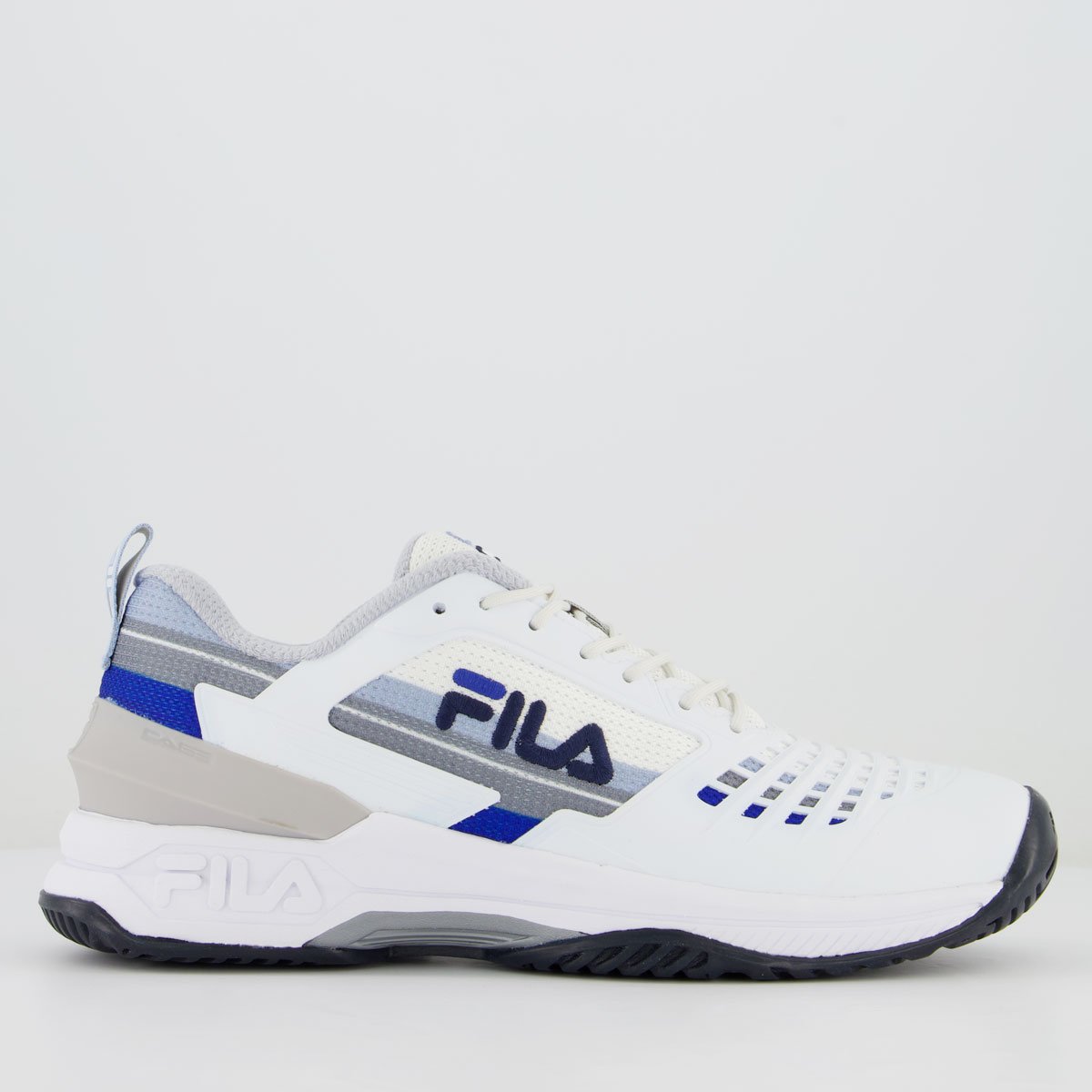 Tênis Fila Axilus Ace Branco e Azul Branco