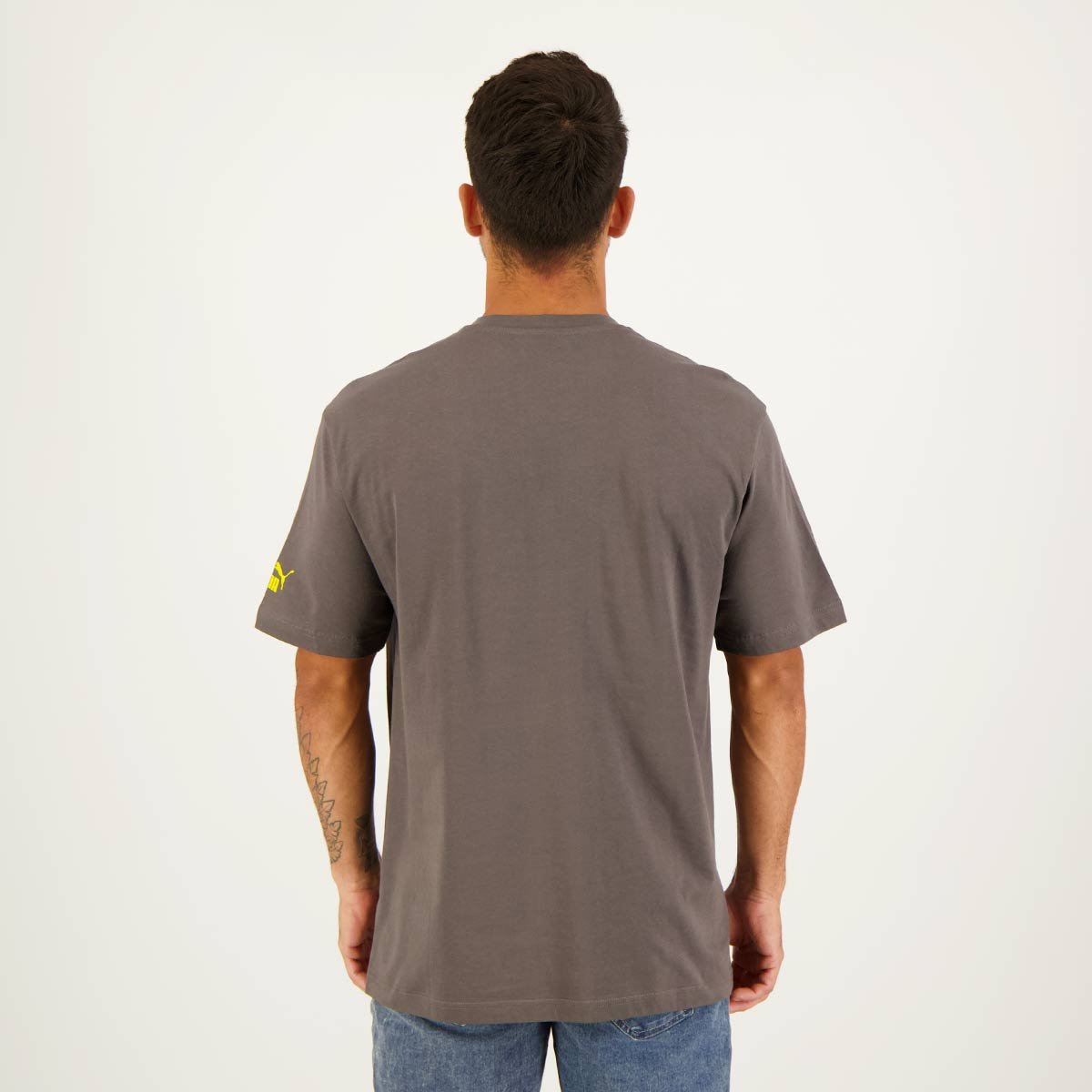 Camisa Puma Borussia Dortmund FTBL Culture Cinza Cinza 3