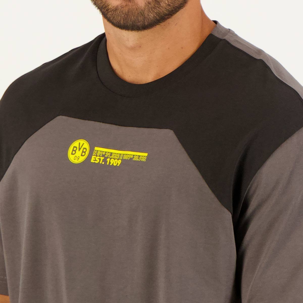 Camisa Puma Borussia Dortmund FTBL Culture Cinza Cinza 4