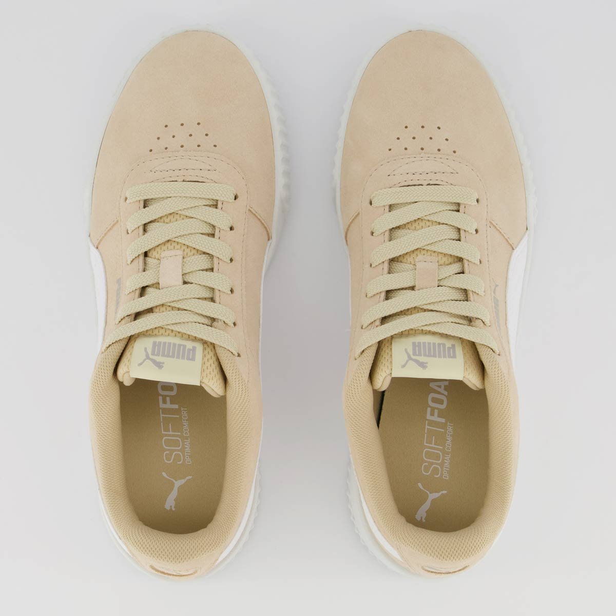 Tênis Puma Carina BDP Feminino Bege e Branco Bege 4