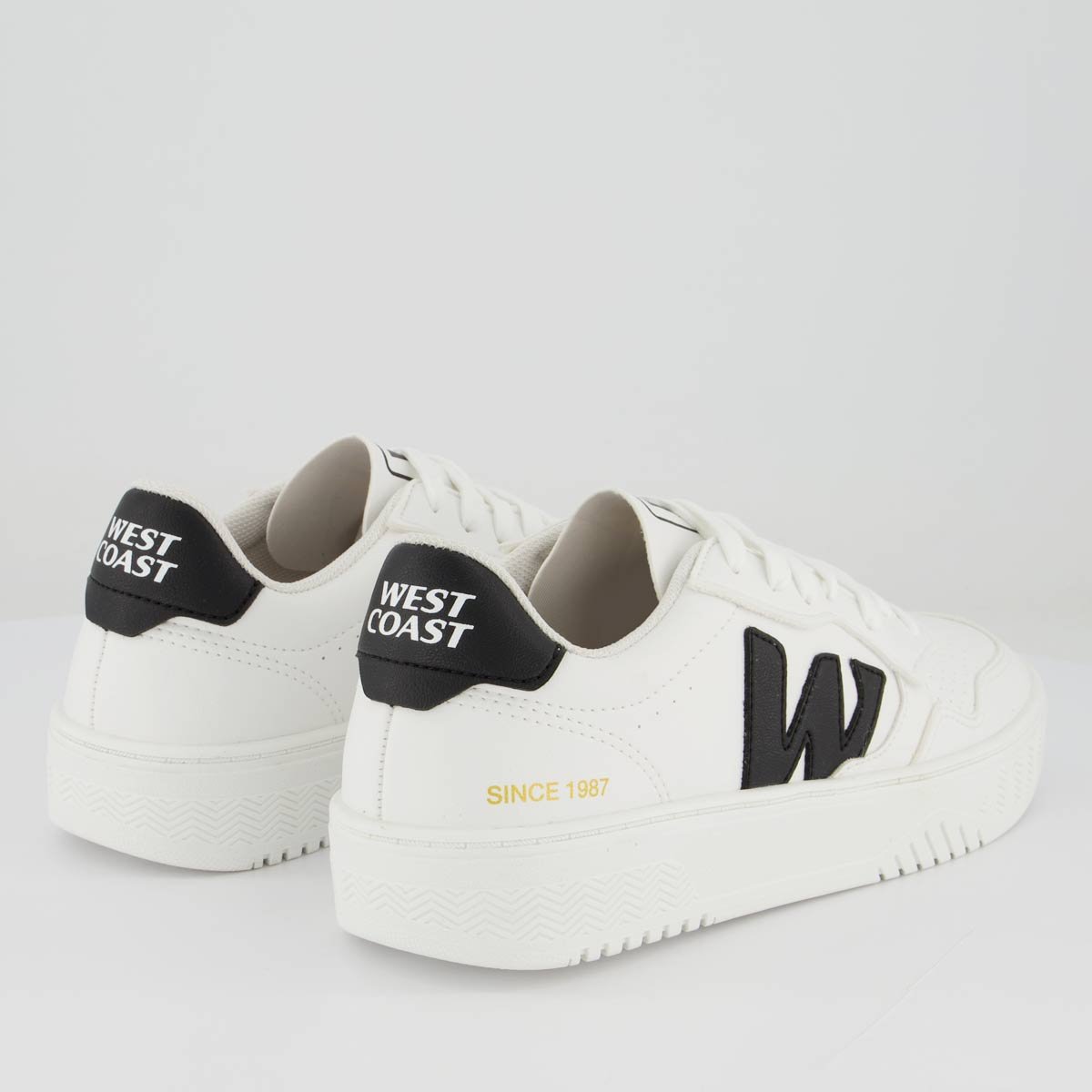 Tênis West Coast WC 101 Branco e Preto Branco 3