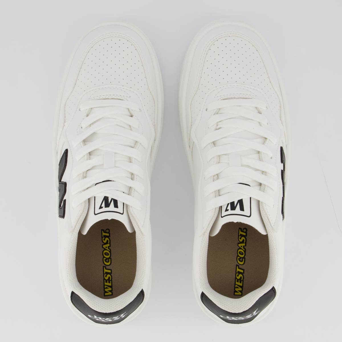 Tênis West Coast WC 101 Branco e Preto Branco 4