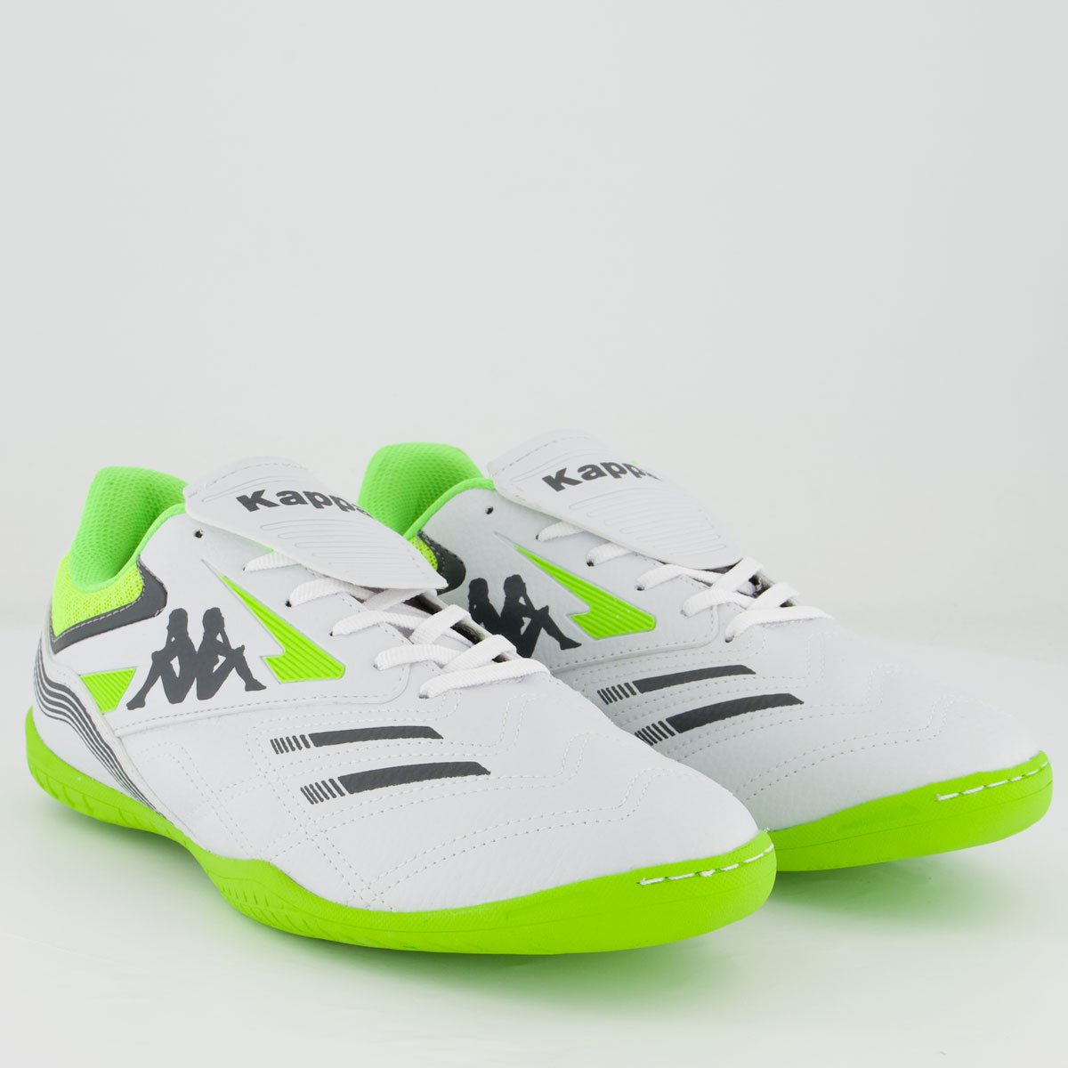 Chuteira Kappa Phoenix Futsal Branca e Verde Branco/Verde 2