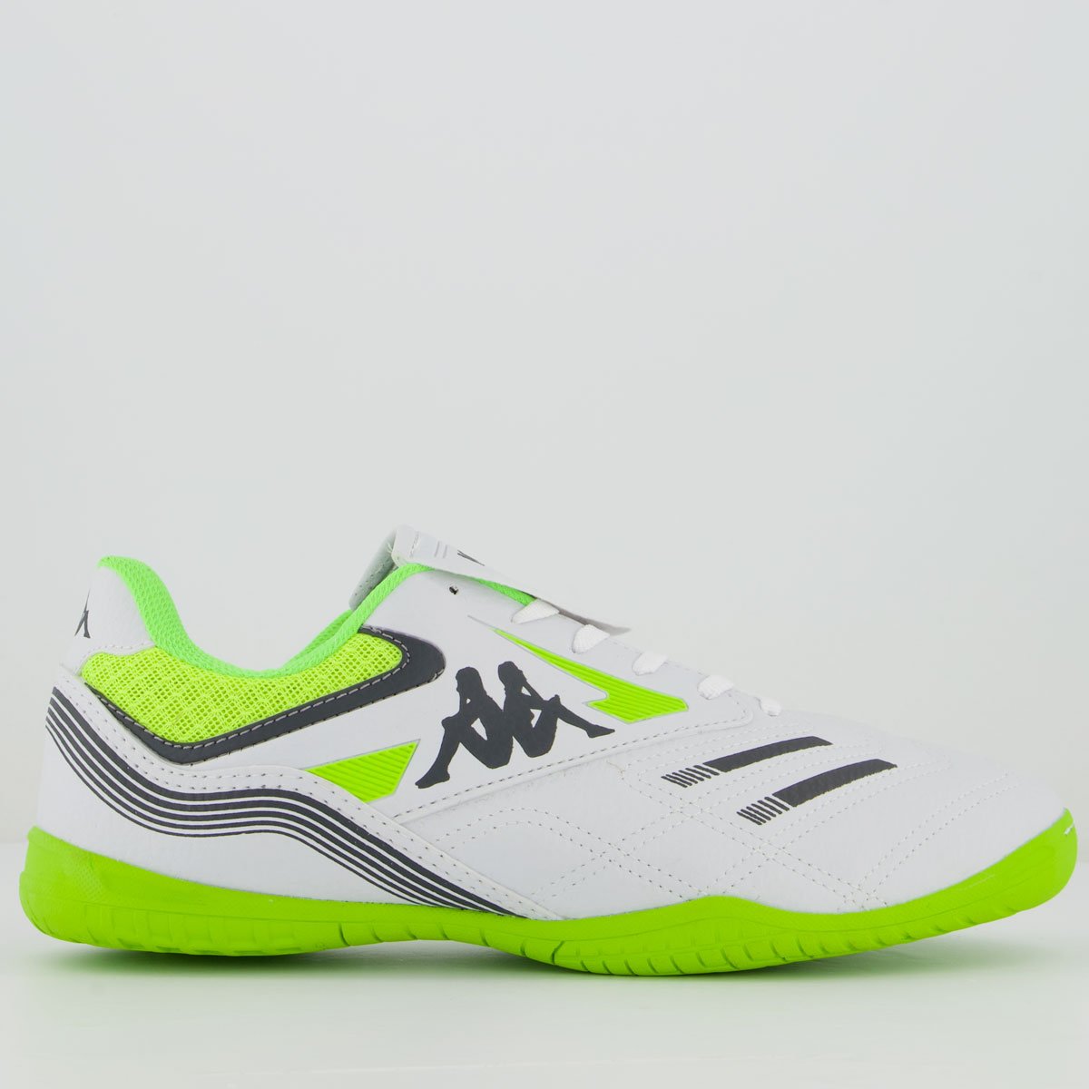 Chuteira Kappa Phoenix Futsal Branca e Verde Branco/Verde 1