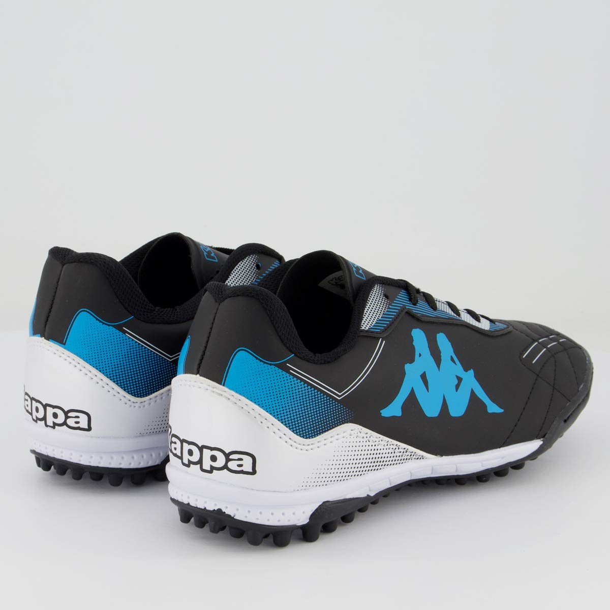 Chuteira Kappa Florida Society Preta e Azul Preto/Azul 3