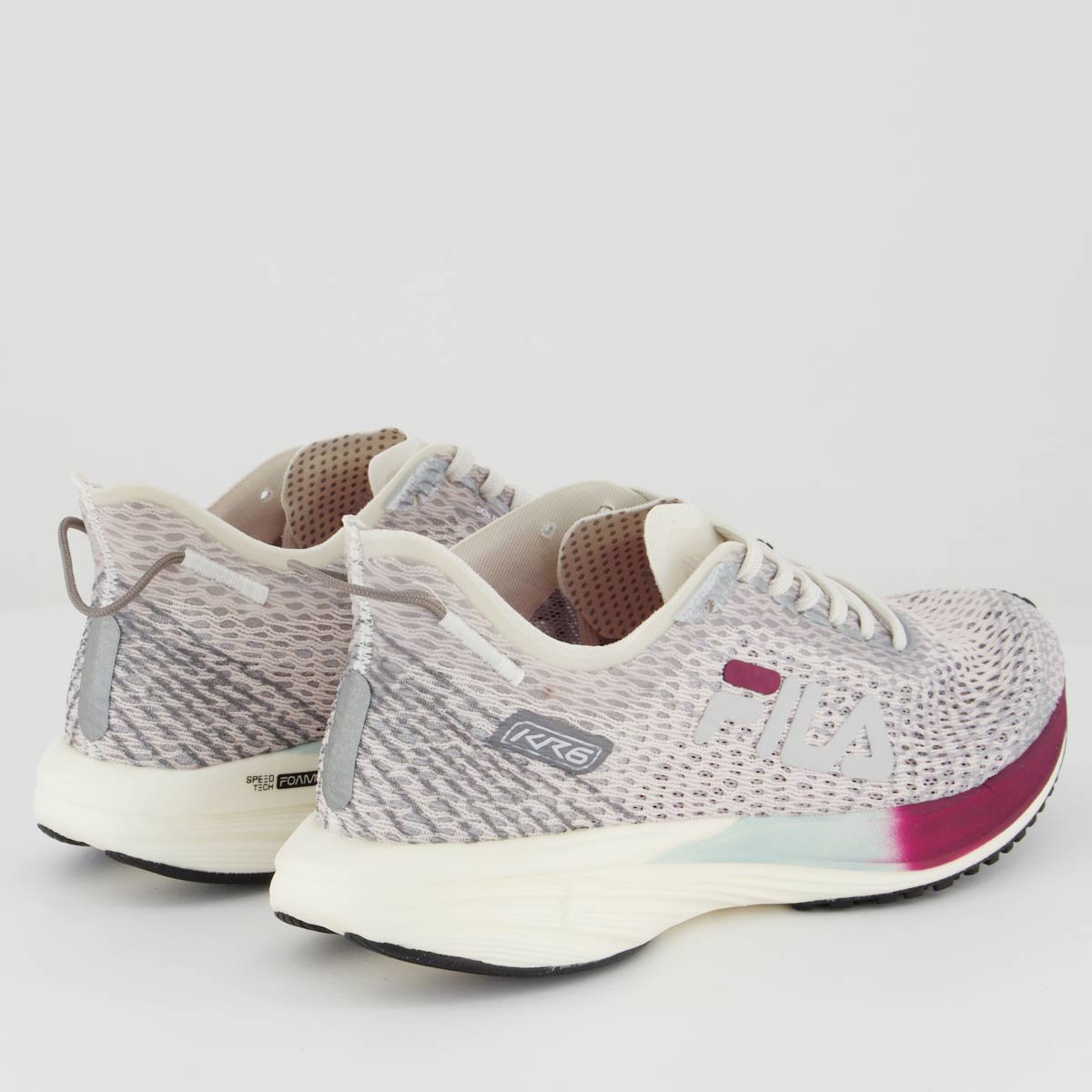 Tênis Fila KR6 Feminino Branco e Bordô Branco/Bordô 3