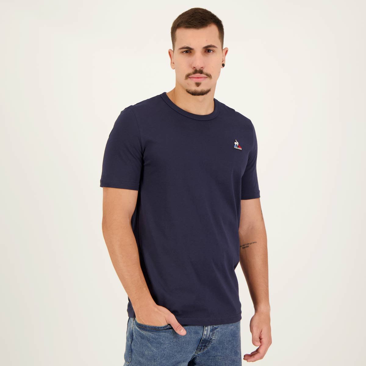 Le Coq Sportif N°1 Maglietta Donna Maniche Corte – Tessuto Tecnico, Slim Fit, Bianco