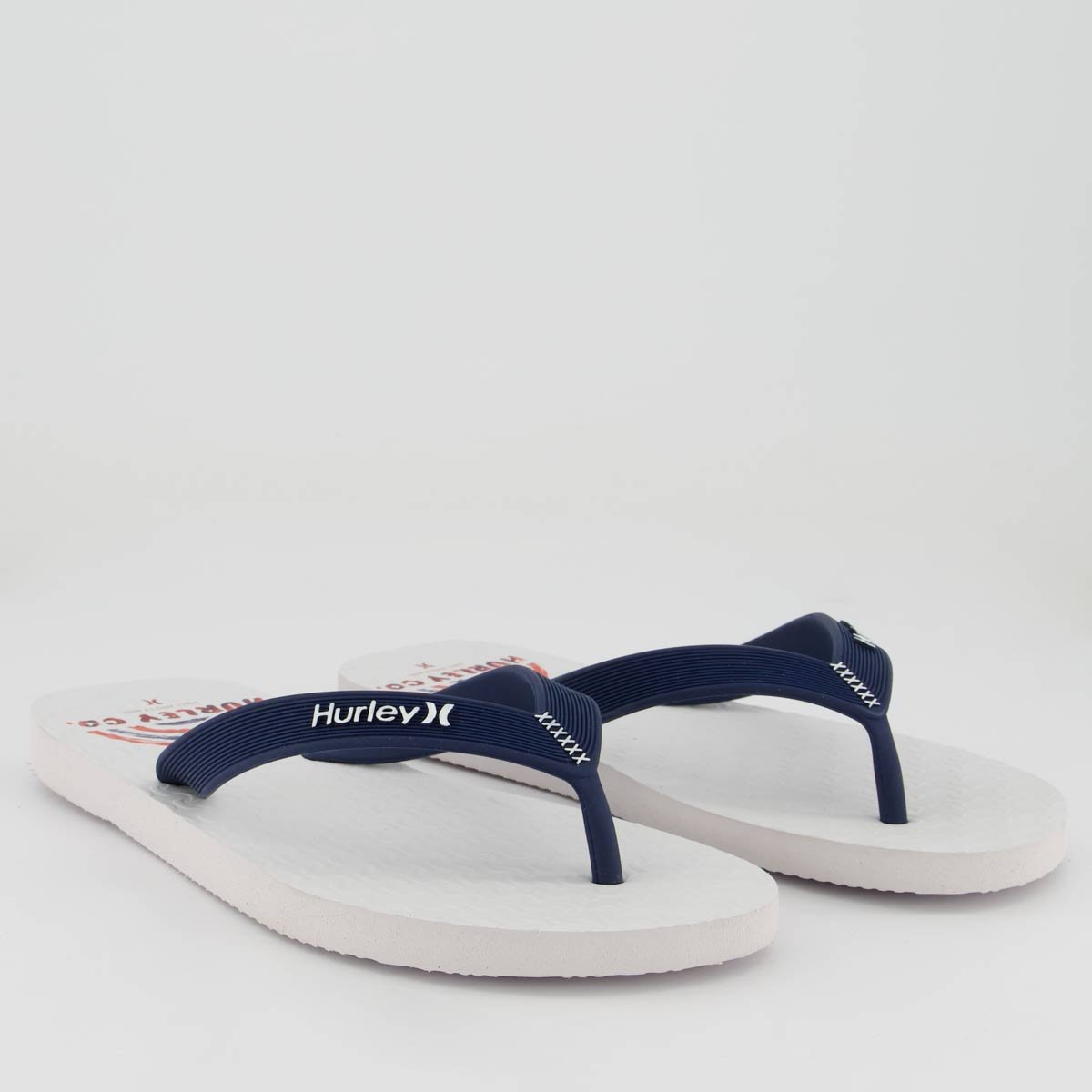 Chinelo Hurley Acqua Branco Branco 3
