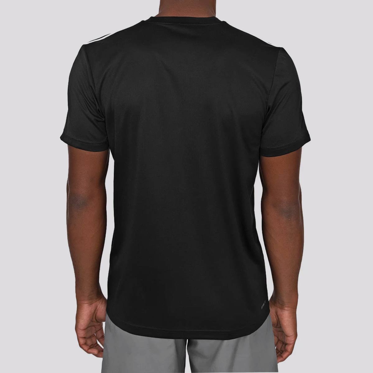 Camiseta Adidas D2M 3S Preta e Branca Preto 2