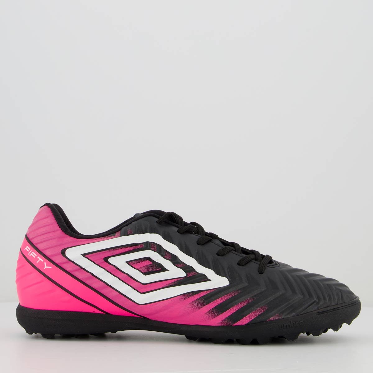 Chuteira Umbro Fifty V Society Preta Preto/Rosa 1
