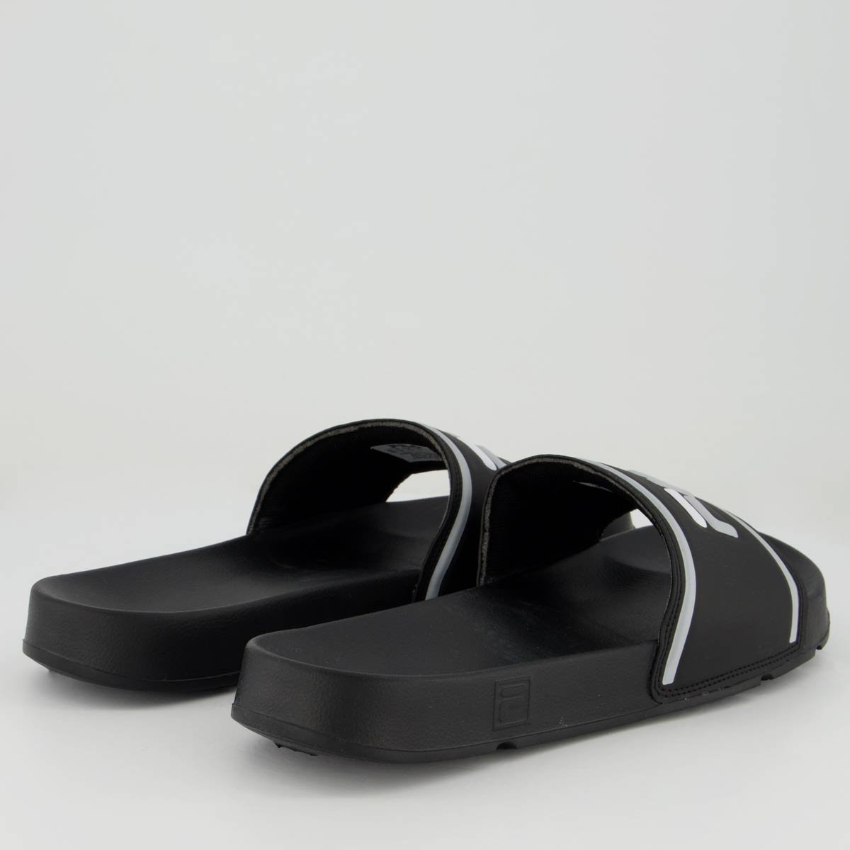 Chinelo Fila Drifter Stripes Logo II Preto e Cinza Preto/Cinza 4