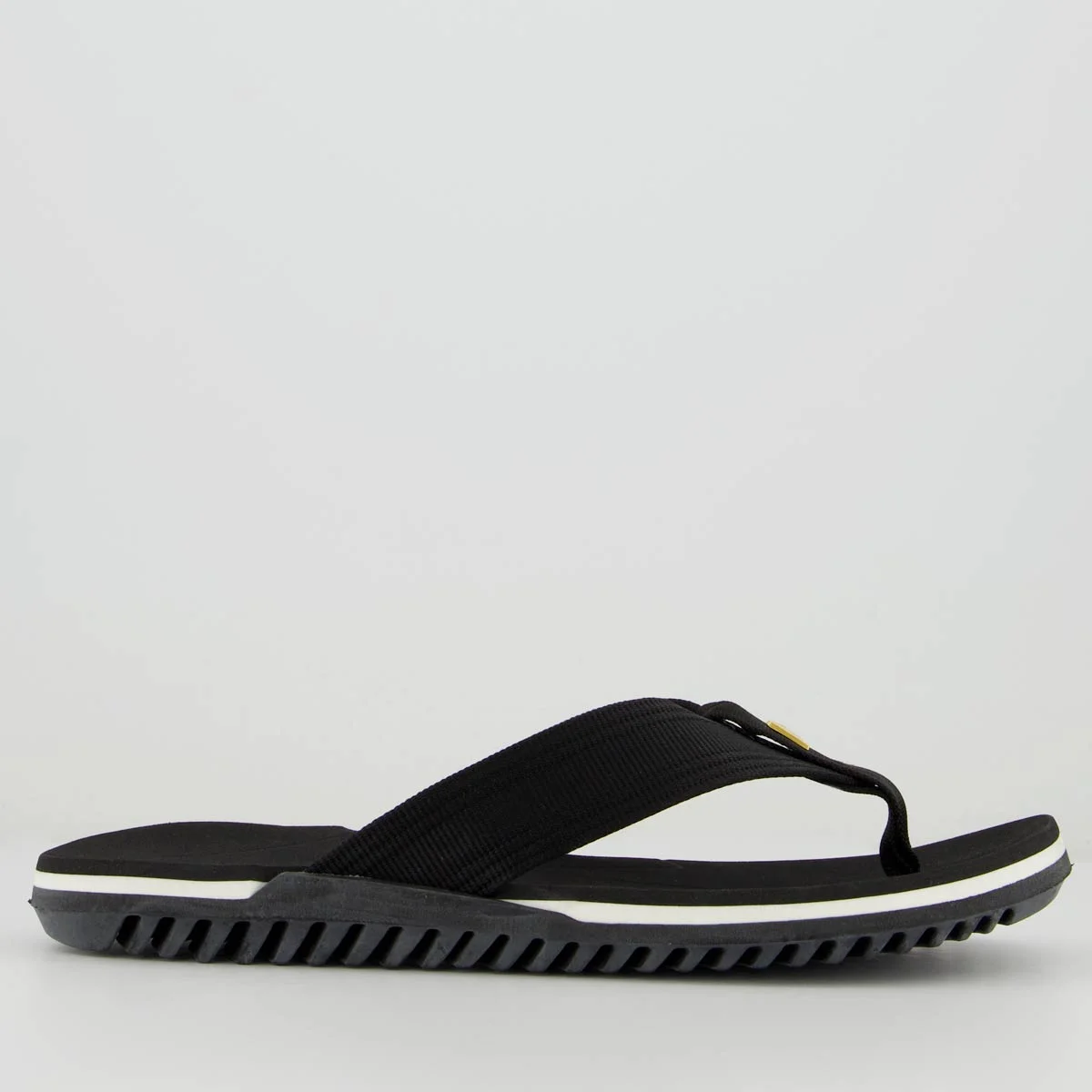 Chinelo Kenner NK6 Pro Preto e Branco Preto 2