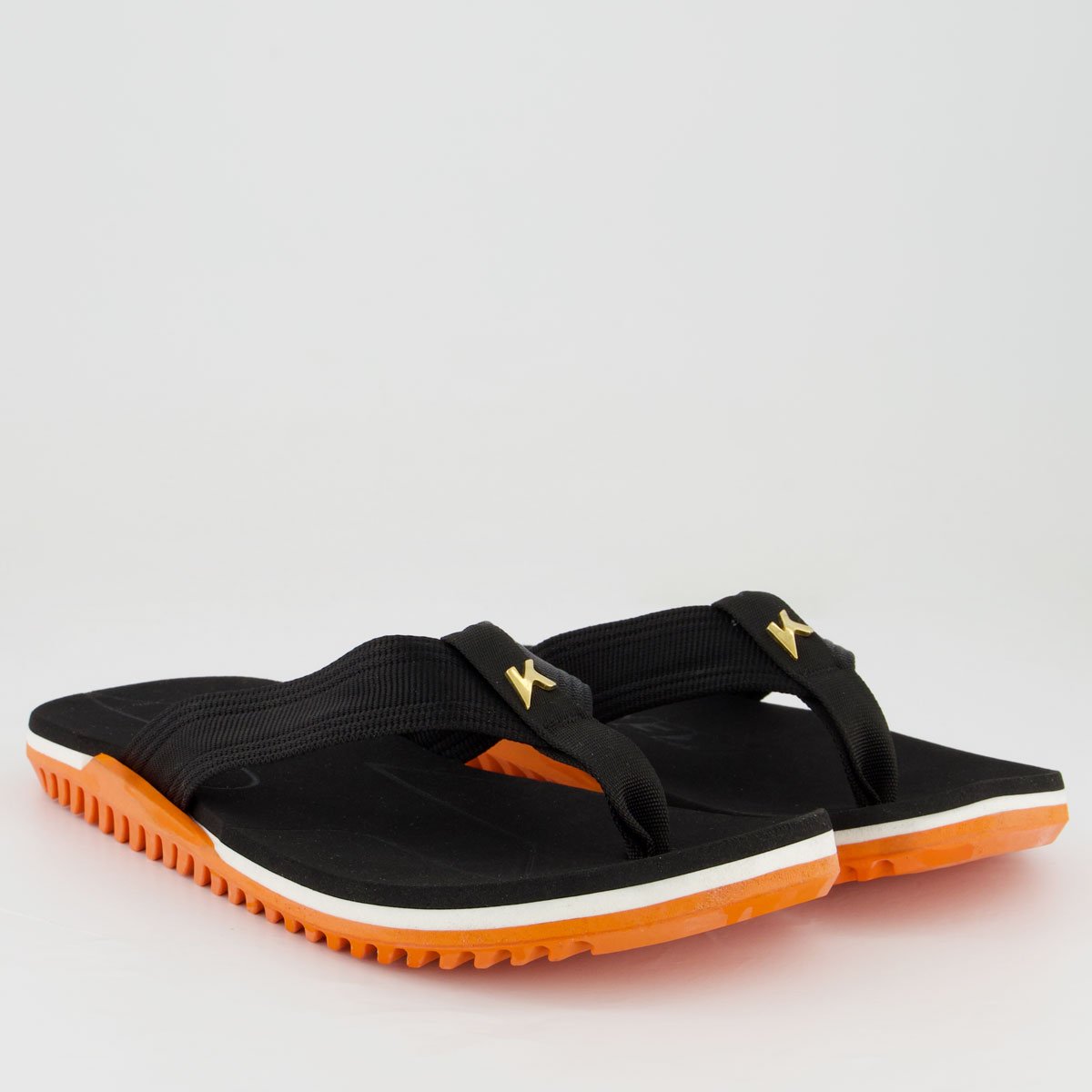 Chinelo Kenner NK6 Pro II Preto e Laranja Preto/Laranja 3