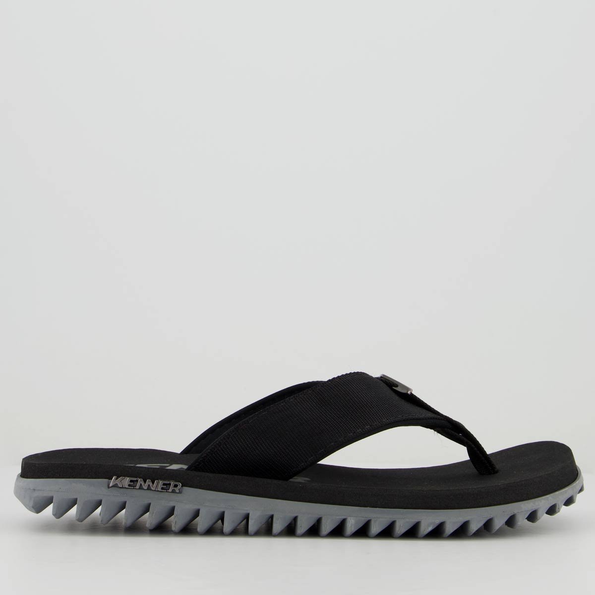 Chinelo Kenner Kivah Cinza e Preto Cinza/Preto 2