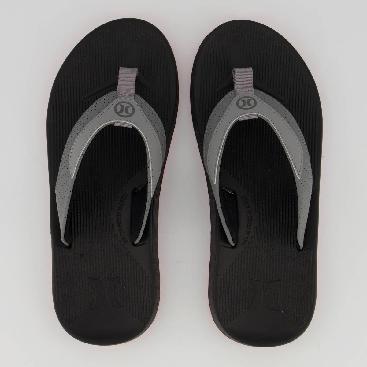 Chinelo Hurley X Fuse Cinza Preto/Cinza 1
