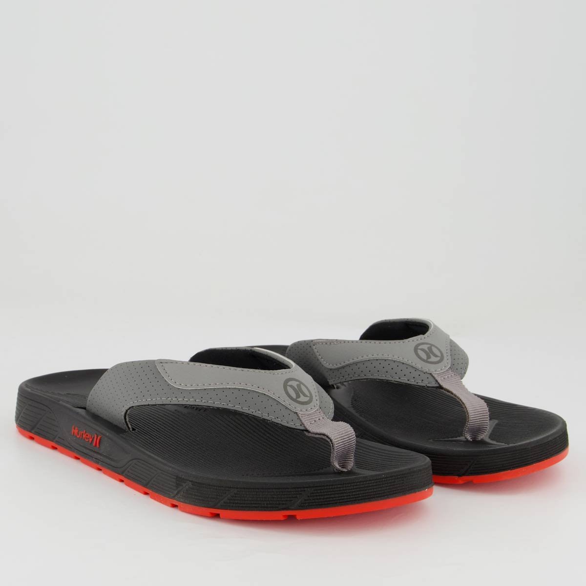 Chinelo Hurley X Fuse Cinza Preto/Cinza 3