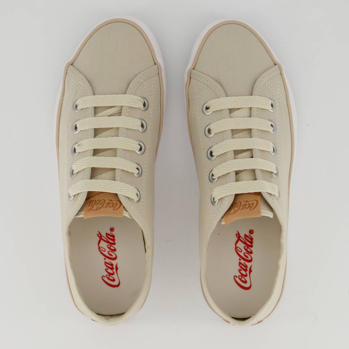 Tênis Coca Cola Stream Canvas Feminino Areia Bege 4