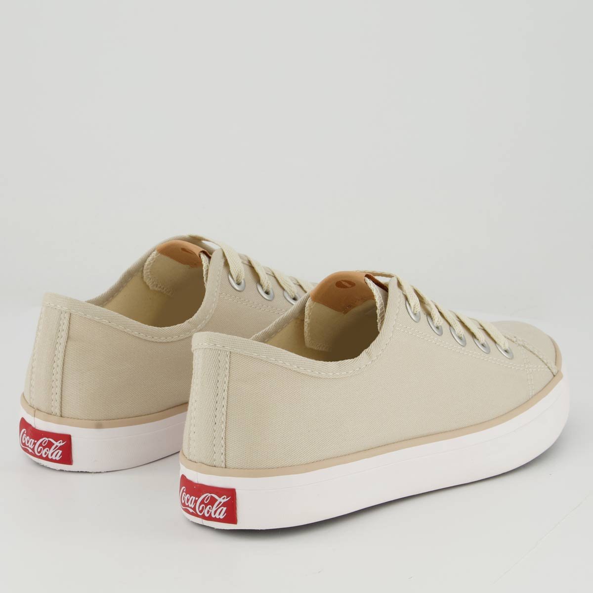 Tênis Coca Cola Stream Canvas Feminino Areia Bege 3