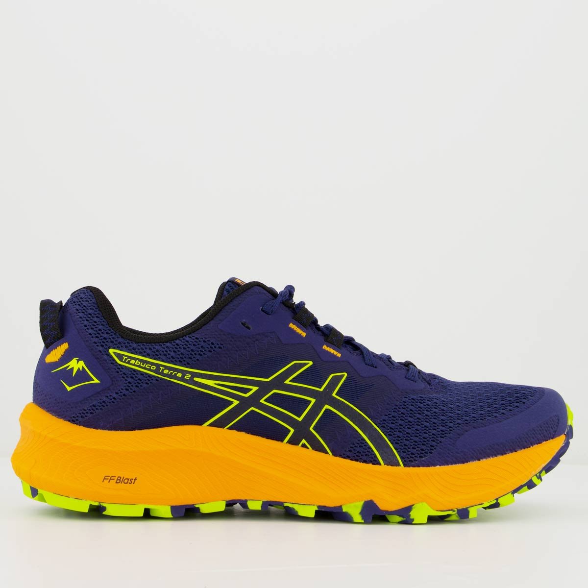 Tênis Asics Gel-Trabuco Terra 2 Azul e Laranja