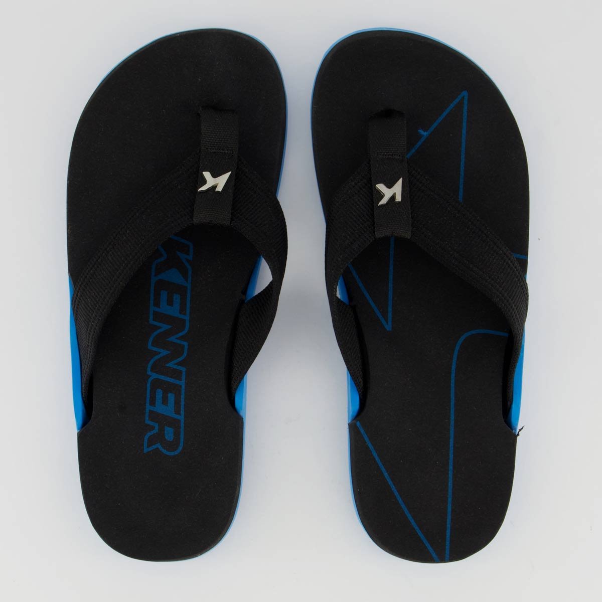 Chinelo Kenner NK6 Pro Preto e Azul 1
