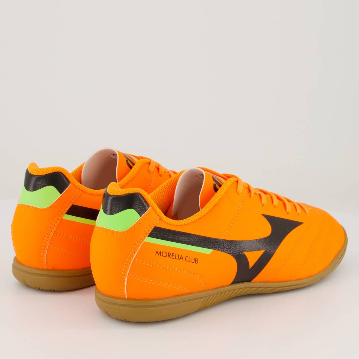 Chuteira Mizuno Morelia Club IN Futsal Laranja e Preta Laranja 3