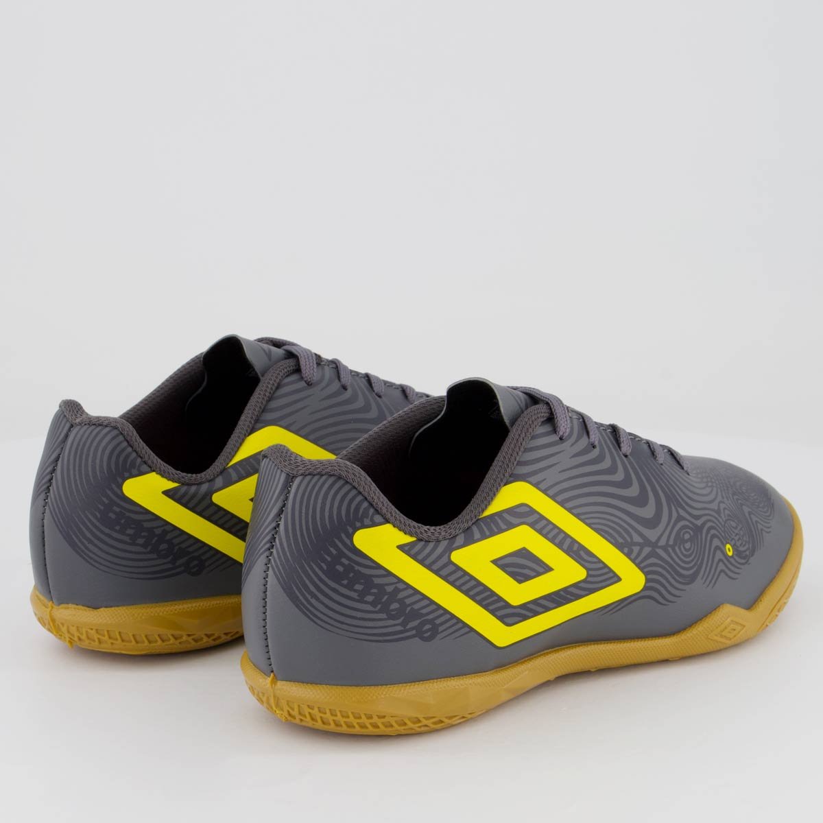 Chuteira Umbro Orbit Futsal Juvenil Grafite Cinza 3