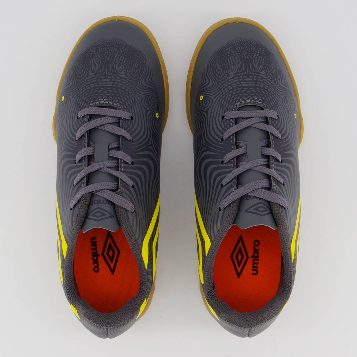 Chuteira Umbro Orbit Futsal Juvenil Grafite Cinza 4