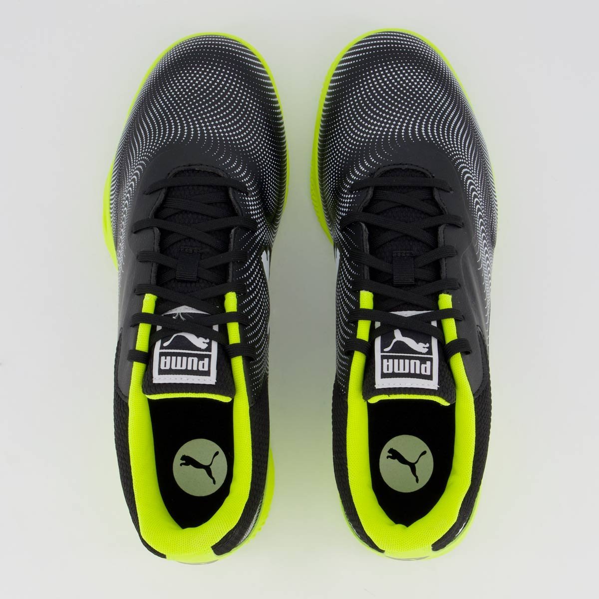 Chuteira Puma Truco III Futsal Preta e Verde Preto/Verde 4
