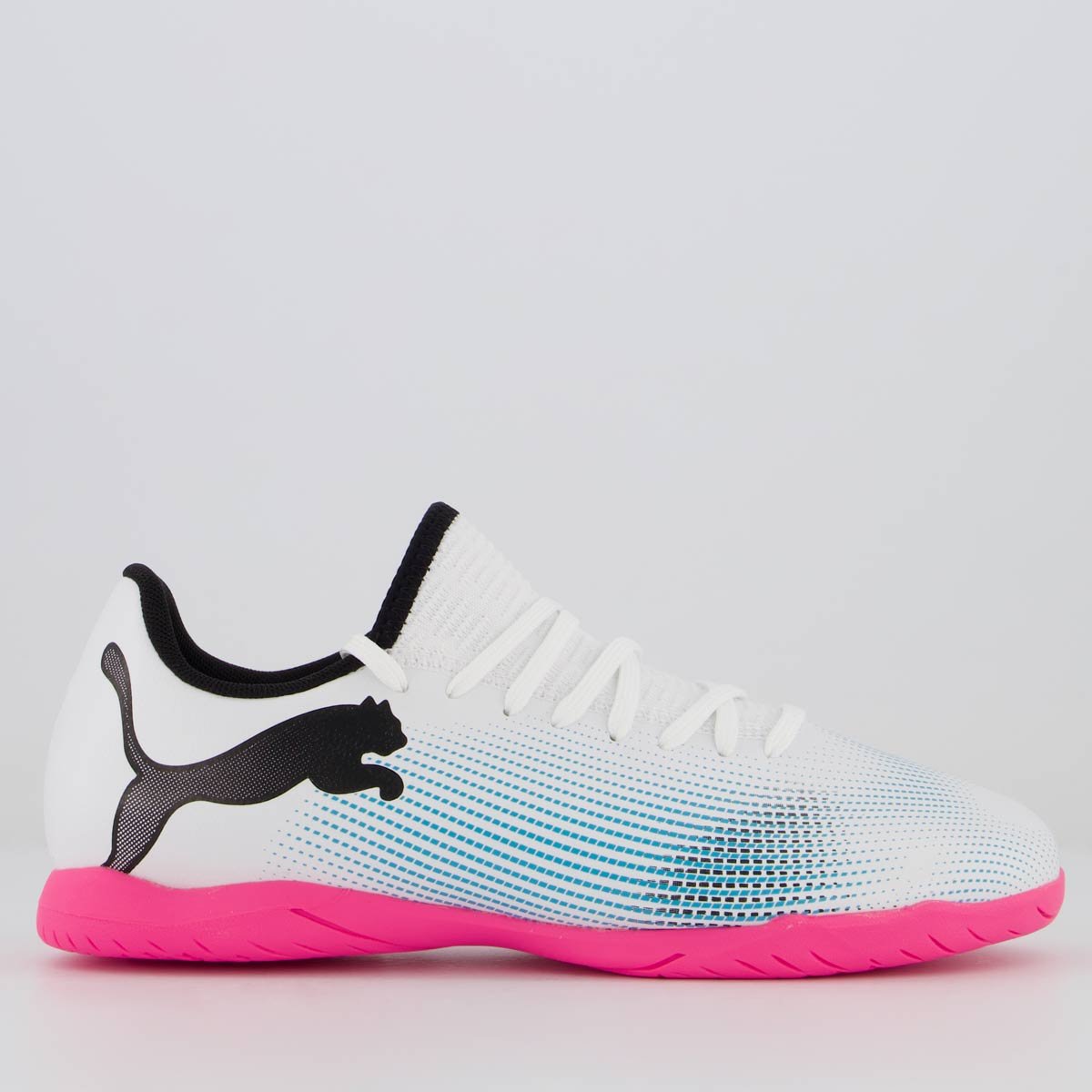Chuteira Puma Future 7 Play IT Futsal Juvenil Branca Branco 1