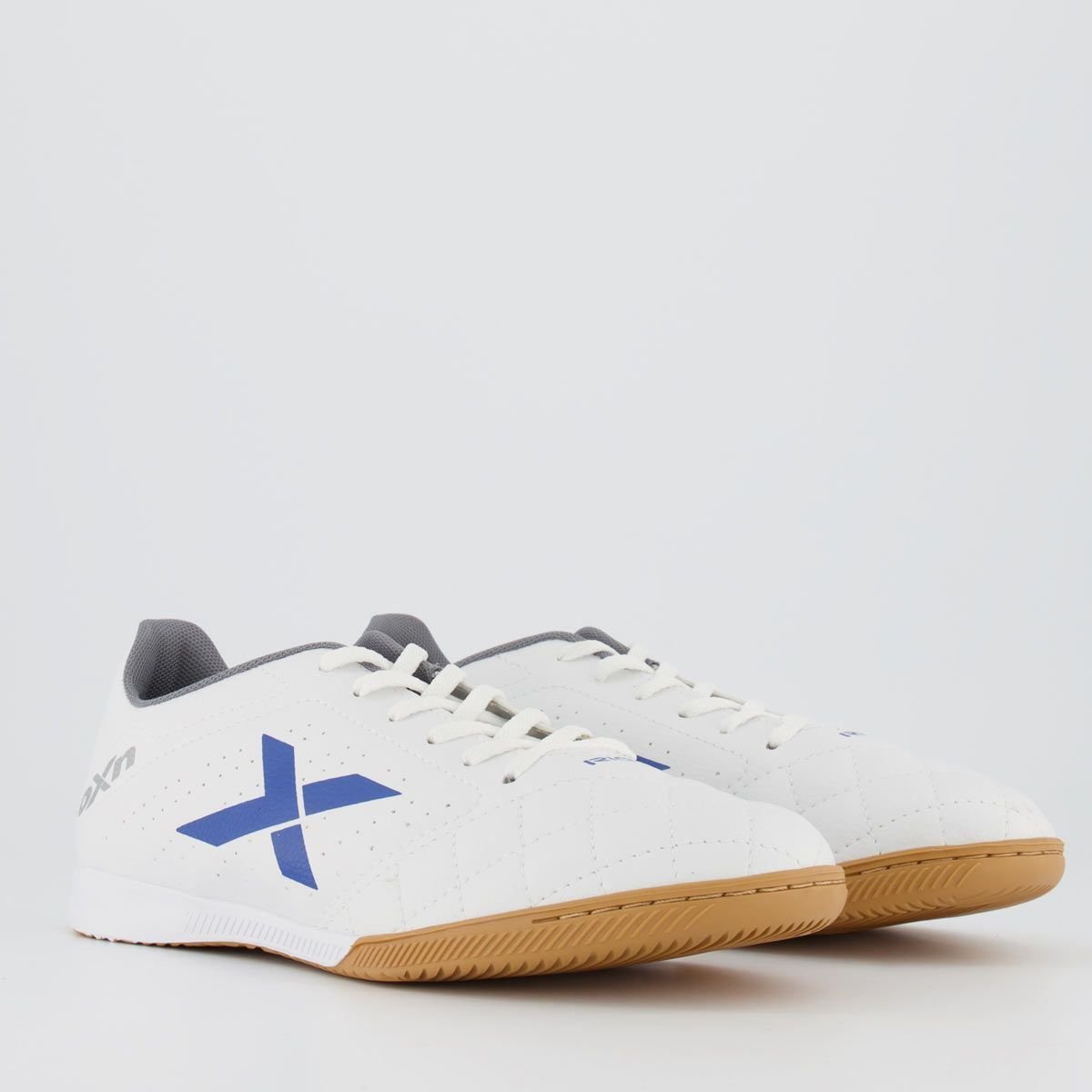 Chuteira Oxn Rio Futsal Branca e Azul Branco/Azul 2