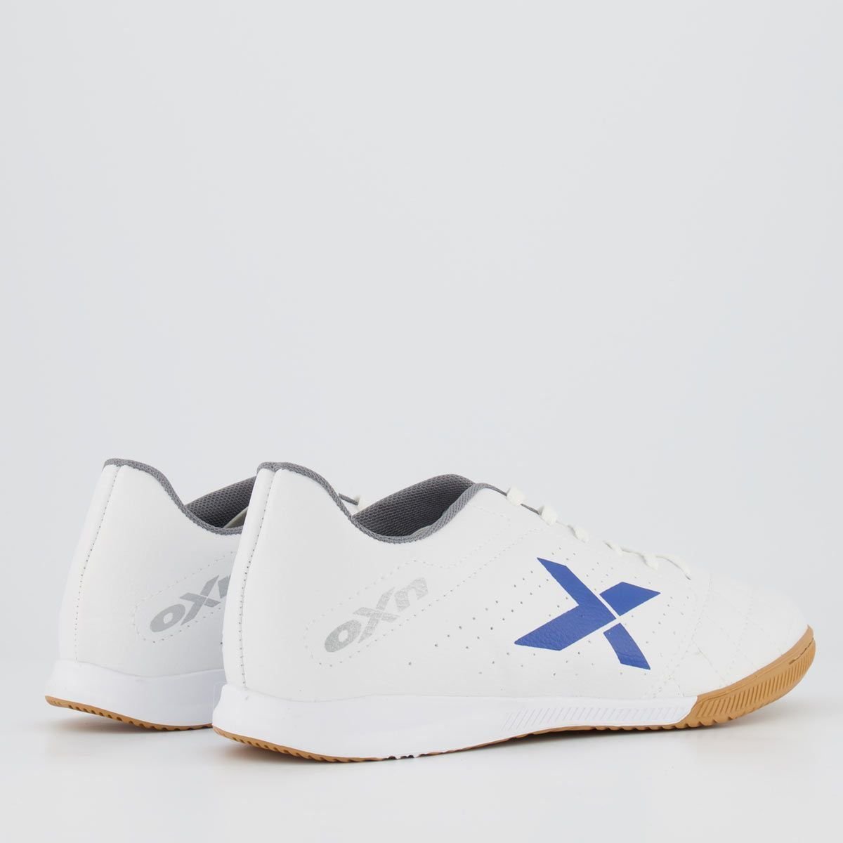 Chuteira Oxn Rio Futsal Branca e Azul Branco/Azul 3