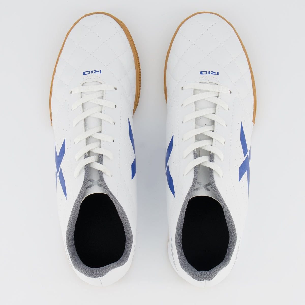 Chuteira Oxn Rio Futsal Branca e Azul Branco/Azul 4