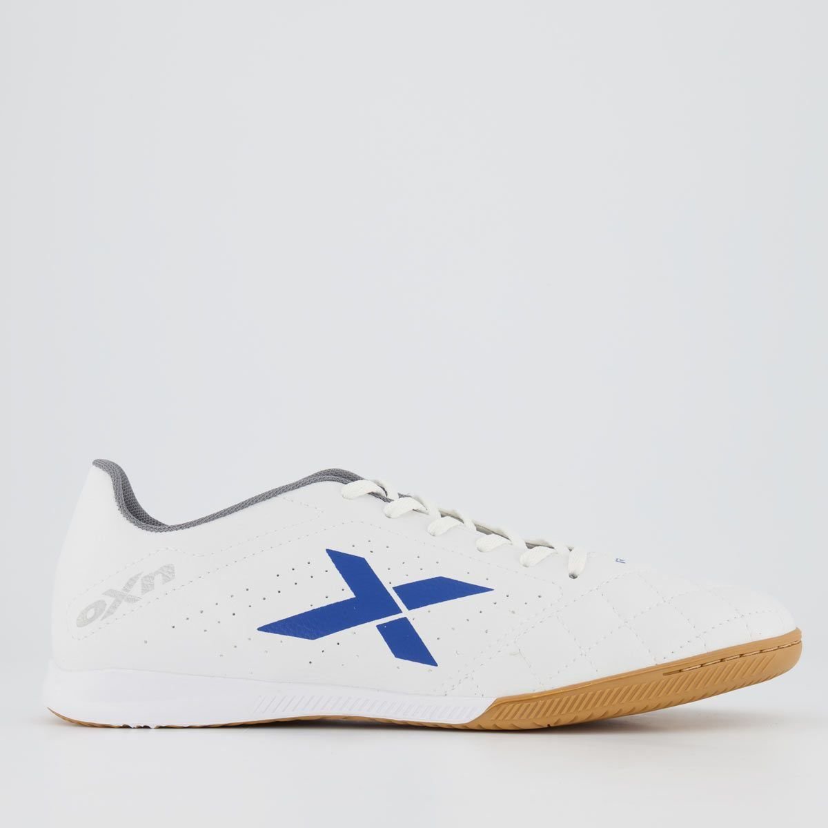 Chuteira Oxn Rio Futsal Branca e Azul Branco/Azul 1