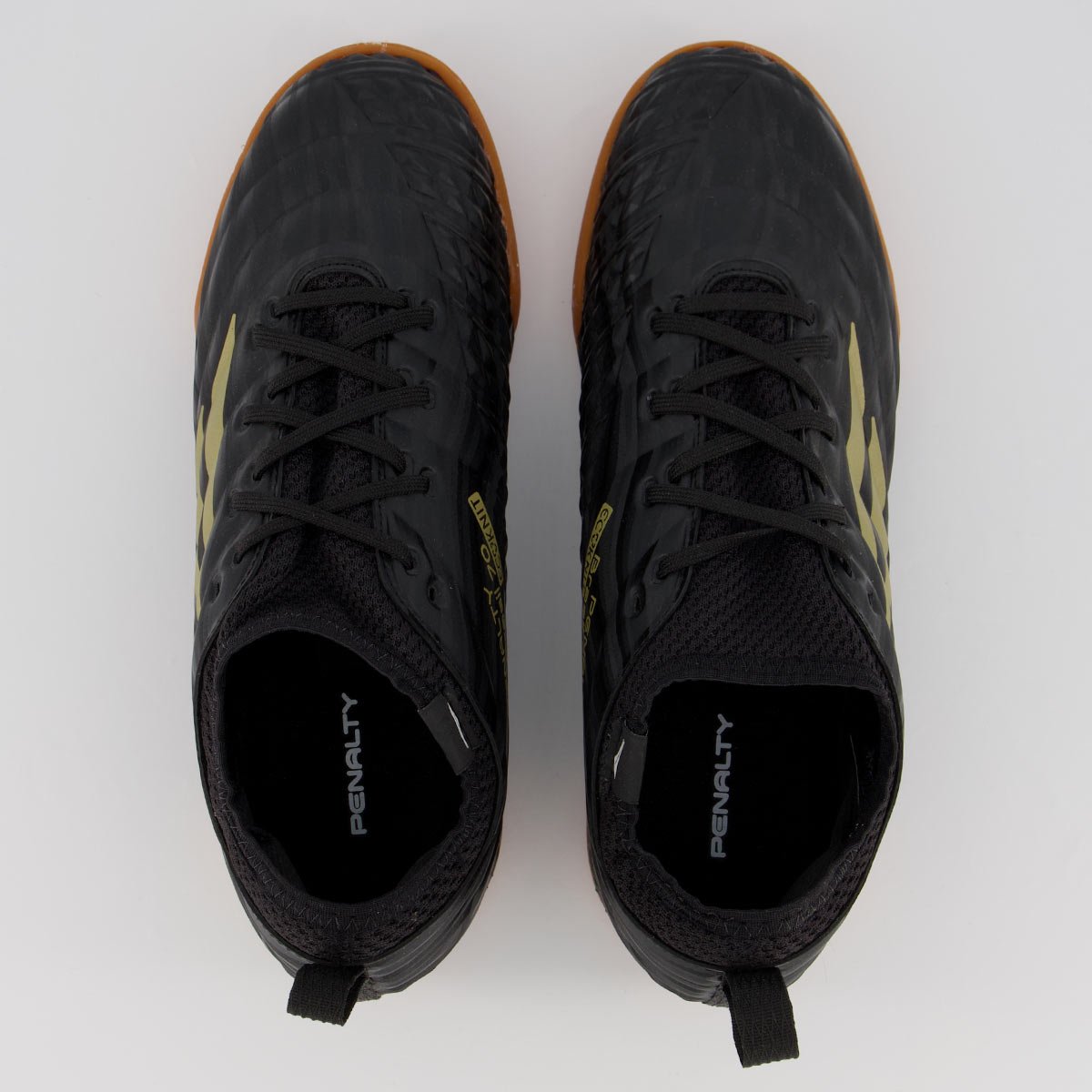Chuteira Penalty Brasil 70 Locker XXI Futsal Preta Preto 4