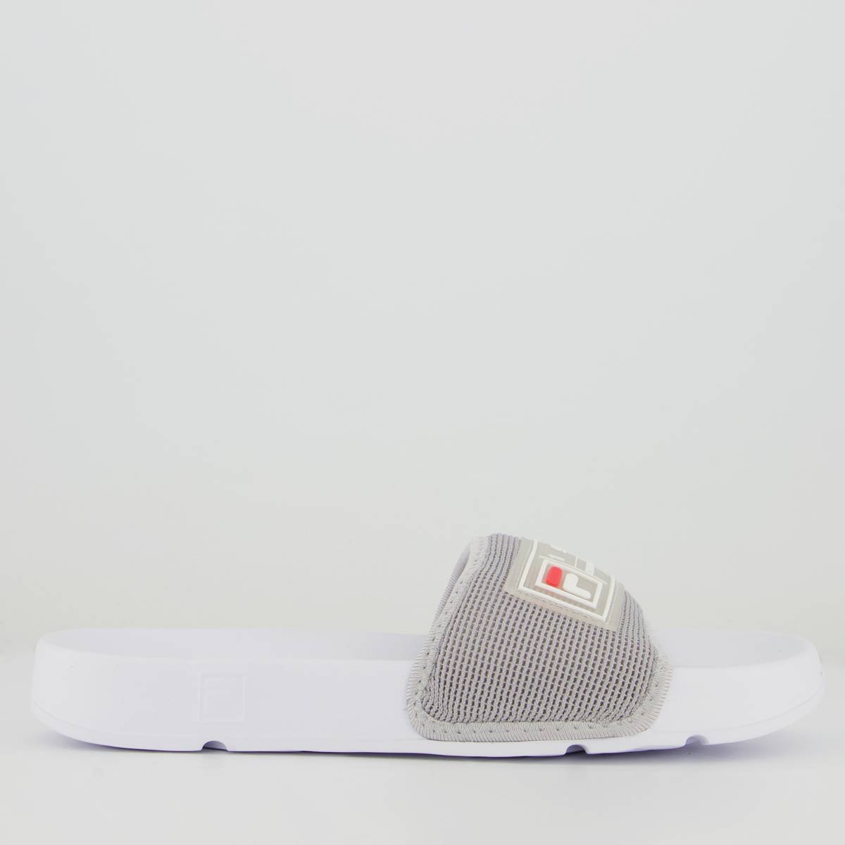 Chinelo Fila Drifter Mesh Feminino Branco e Prata Cinza 2