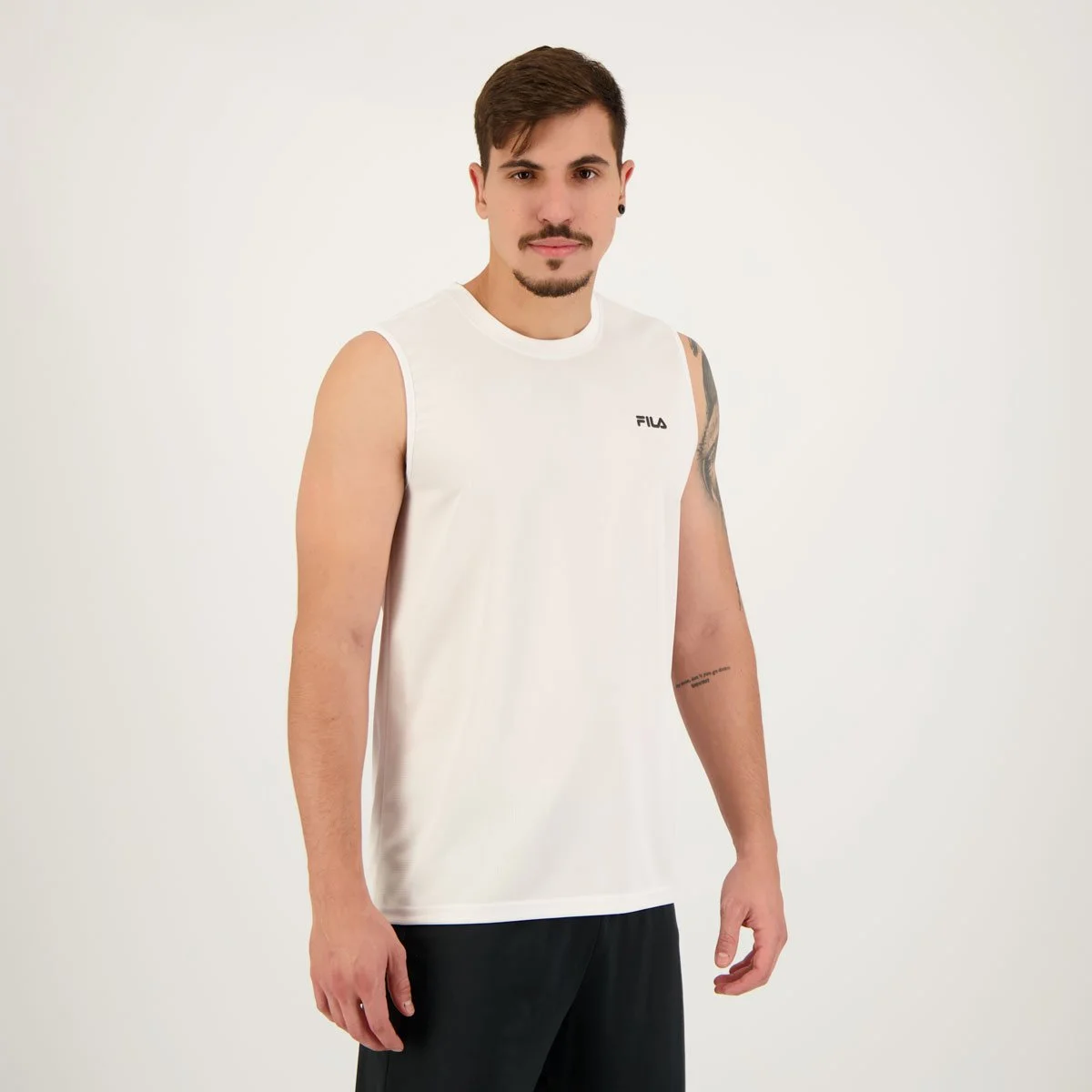 Regata Fila Myler Branco e Preto Branco 5