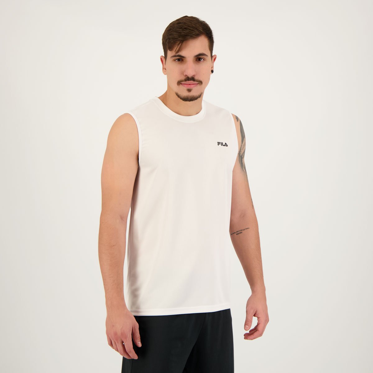 Regata Fila Myler Branco e Preto Branco 5