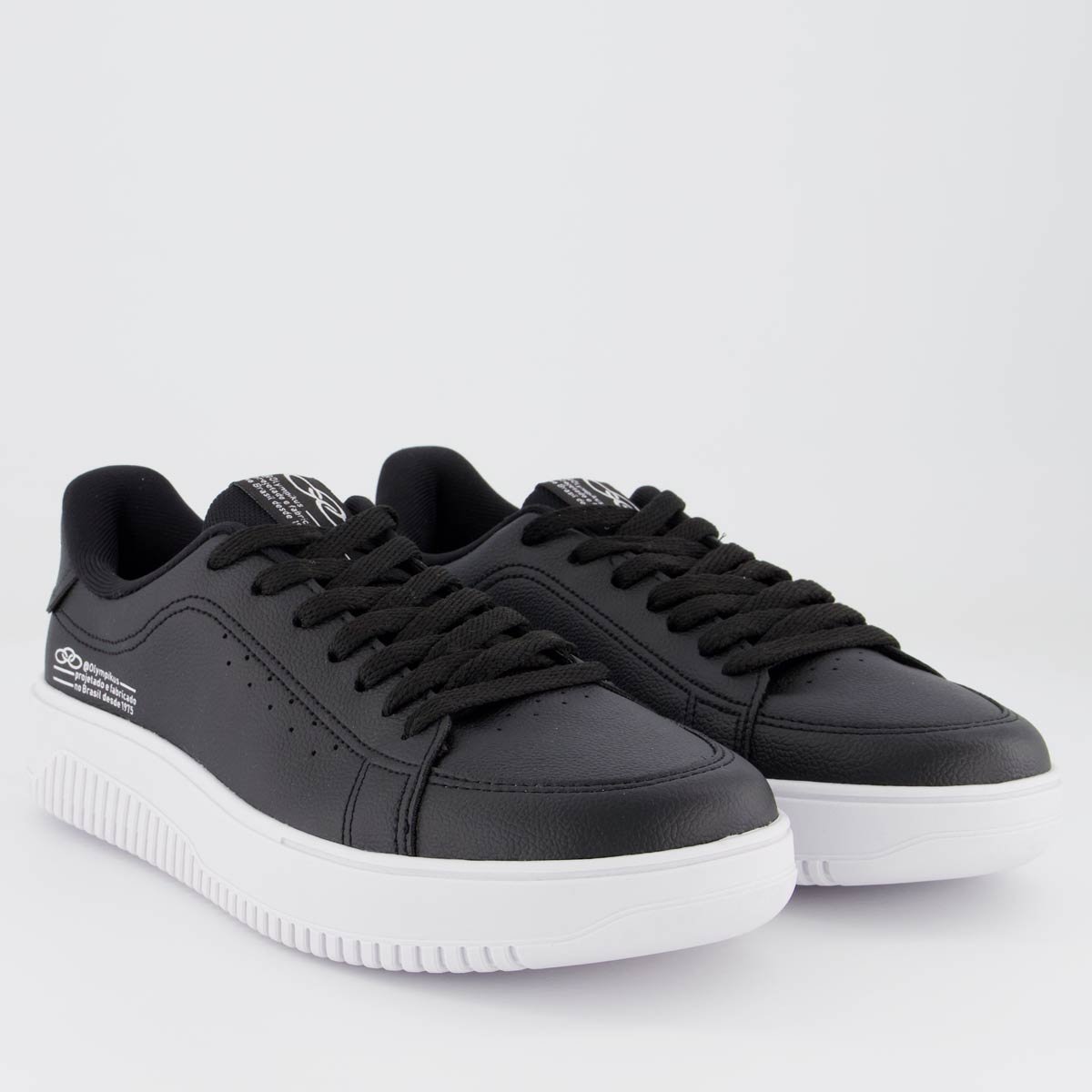 Tênis Olympikus Eros Preto e Branco Branco 2